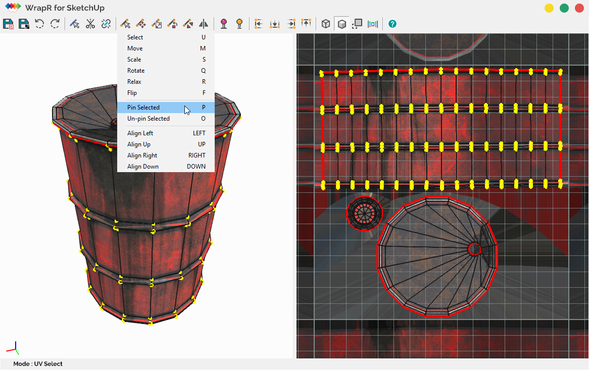 WrapR for SketchUp Interface