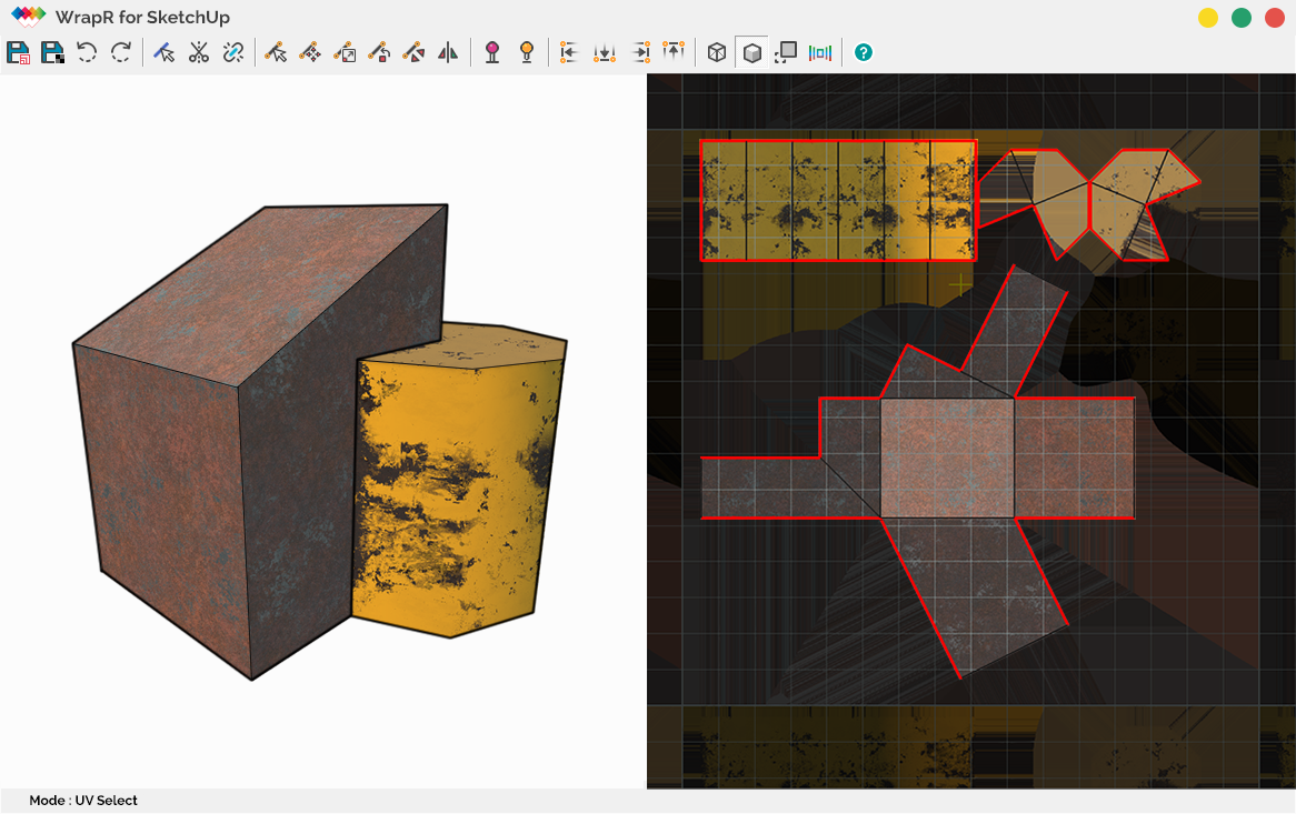 WrapR for SketchUp Interface